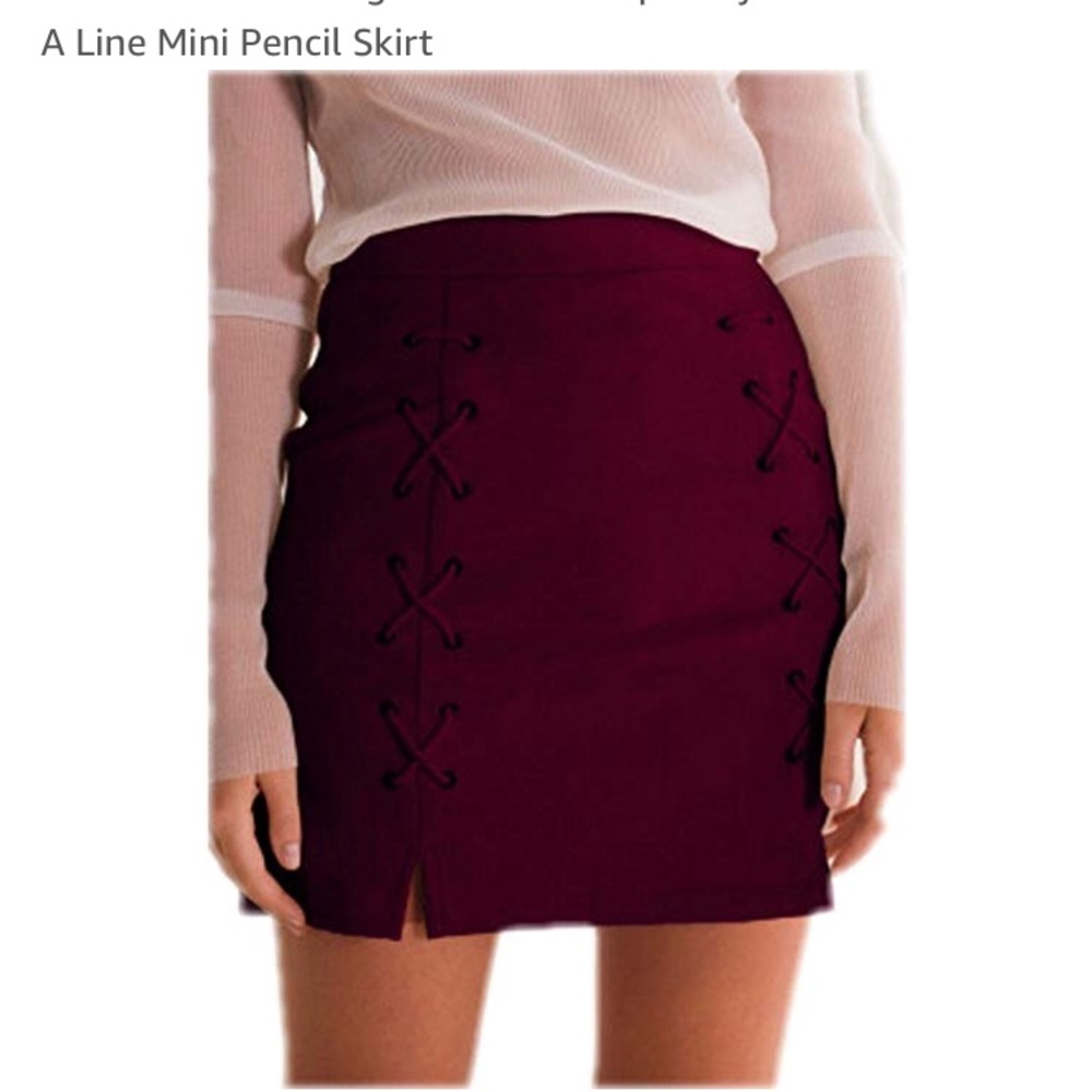 Suede Mini Skirt